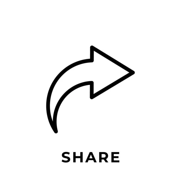 Вектор Иконки Share Социальных Сетей Share Icon Button Vector Illustration — стоковый вектор