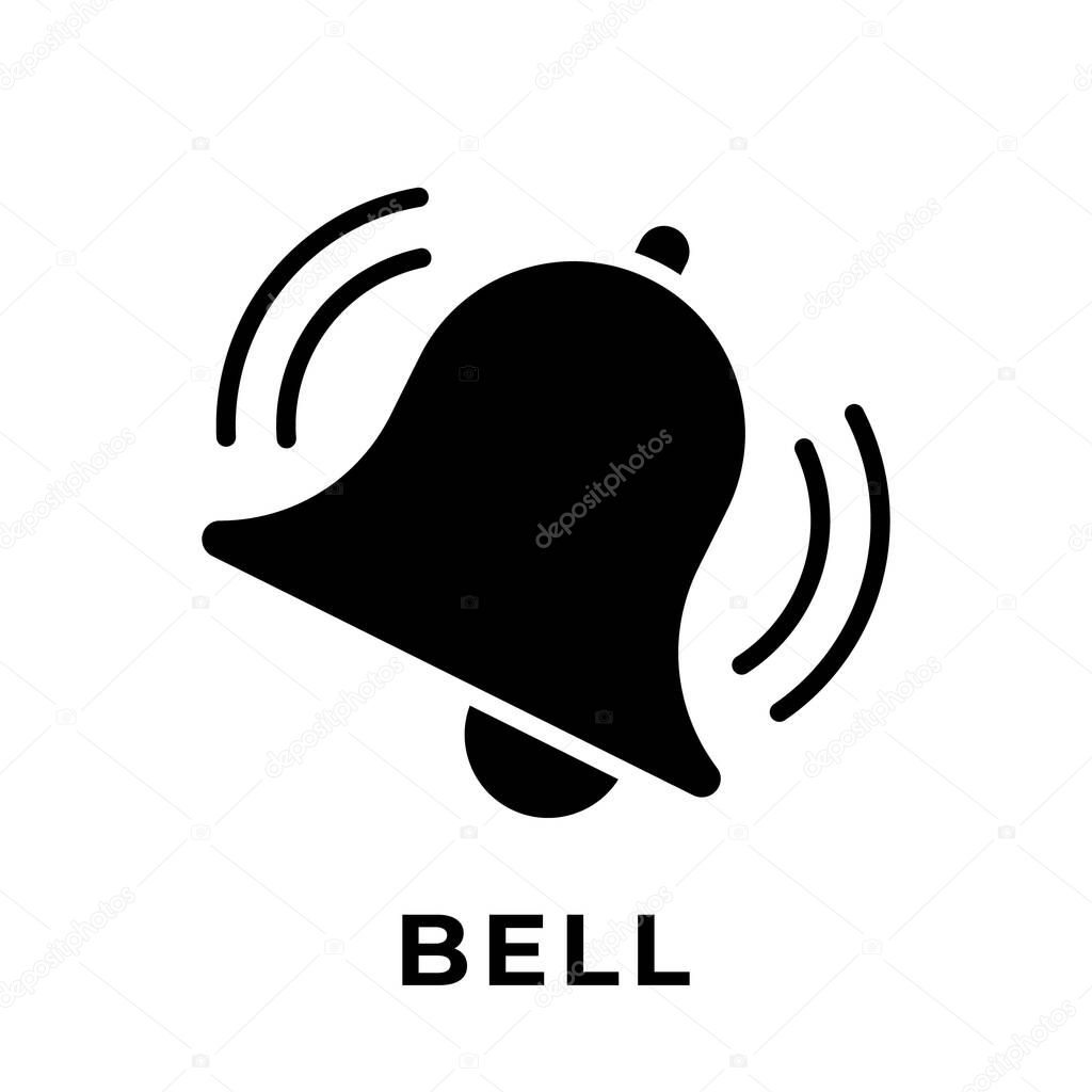 Turn On Notification button icon for social media. Notification bell icon button Vector illustration design template. Bell icon or button for video channel, blog, social media and background banner