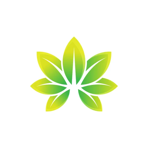 Hoja Ilustración Vectores Diseño Logotipo Abstract Leaf Logo Vector Concepto — Archivo Imágenes Vectoriales