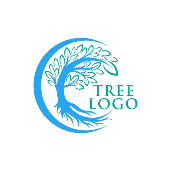 Návrhová Vektorová Ilustrace Loga Stromu Abstrakt Tree Logo Vektor Konceptu — Stockový vektor