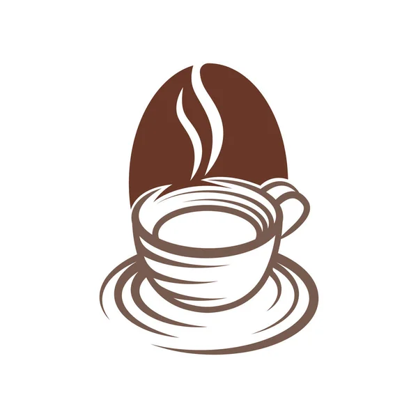 Ilustración Vectorial Diseño Logo Café Vintage Coffee Logo Concepto Diseño — Archivo Imágenes Vectoriales