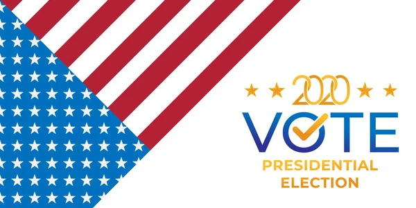 Estados Unidos América Elecciones Presidenciales 2020 Vector Ilustración Elecciones Presidenciales — Vector de stock