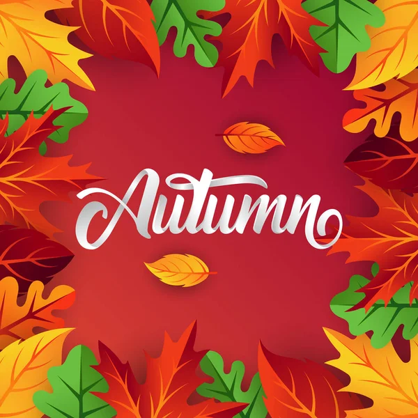 벡터를 시킨다 대한민국의 박정희 Abstract Autumn Background Design Template Poster — 스톡 벡터