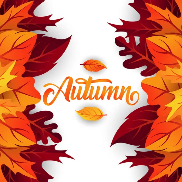 벡터를 시킨다 대한민국의 박정희 Abstract Autumn Background Design Template Poster — 스톡 벡터