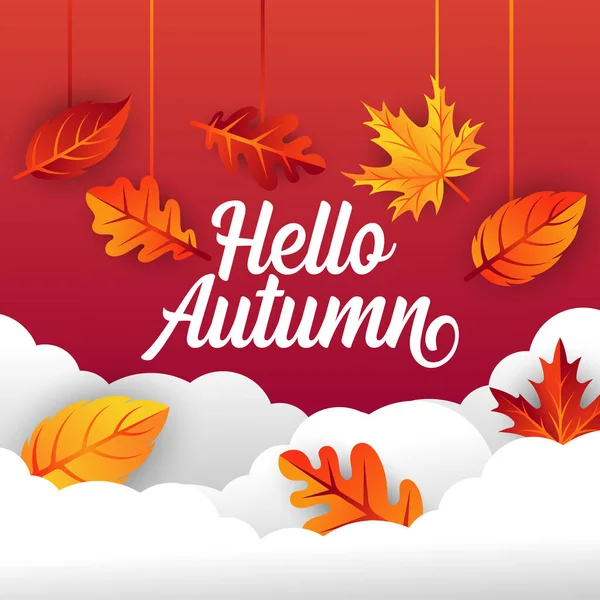 벡터를 시킨다 대한민국의 박정희 Abstract Autumn Background Design Template Poster — 스톡 벡터