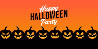 Cadılar Bayramı arka plan çizimi tasarım şablonu. Moda çizgi film tarzında dekoratif Cadılar Bayramı vektör arka planı. Mutlu Cadılar Bayramı afişleri, poster, tebrik kartı veya parti davetiyesi geçmişi