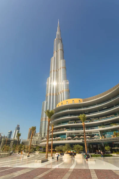 Dubai Emiratos Árabes Unidos Noviembre 2018 Torre Burj Khalifa Durante — Foto de Stock