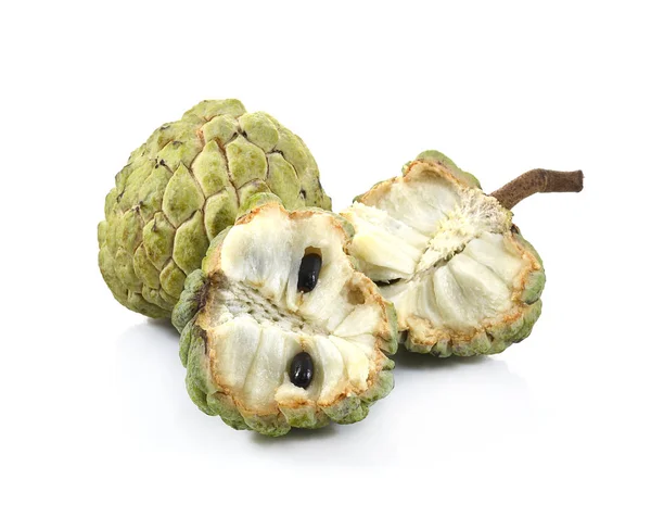 Custard Apple Isolated White Background Annona — Stock Photo, Image