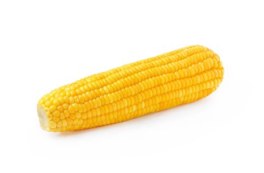 beyaz arkaplanda izole mısır