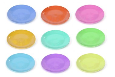 seramik plaka beyaz arkaplanda izole edildi