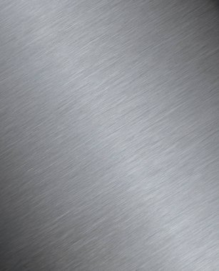 Parlak yüzey doku için fırçalanmış metal