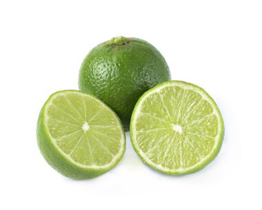 limon beyaz arkaplanda izole