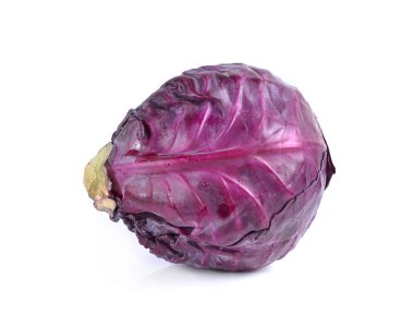 Red cabbage isolated over a white background. clipart