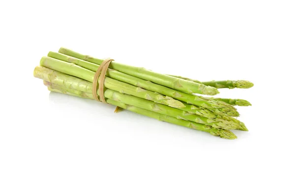 Fresh Green Asparagus White Background — Stock Photo, Image