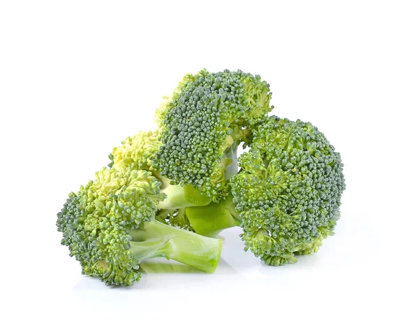 Broccoli Isolati Fondo Bianco — Foto Stock