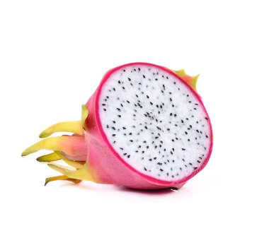 Beyaz arkaplanda Ejder Meyvesi izole