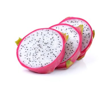 Beyaz arkaplanda Ejder Meyvesi izole