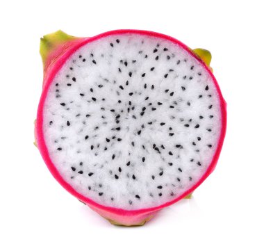 Beyaz arkaplanda Ejder Meyvesi izole