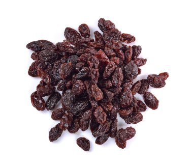 Dried raisins on a white background clipart