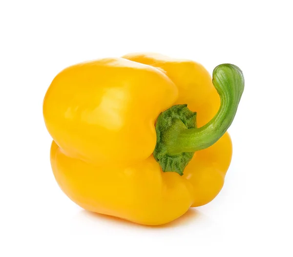 Pimiento Amarillo Dulce Aislado Sobre Fondo Blanco — Foto de Stock