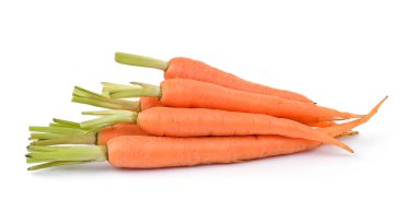 Beyaz arkaplanda havuç izole