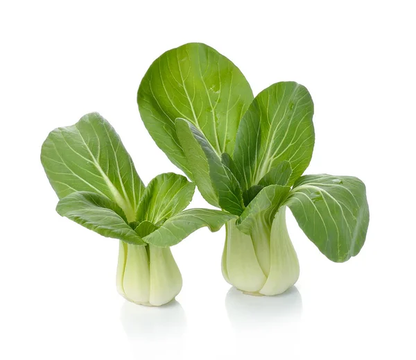 Bok Choy Kinesisk Kål Isolerad Vit Bakgrund — Stockfoto