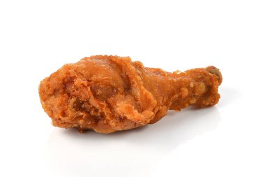 Kızarmış tavuk izole edilmiş beyaz arkaplan