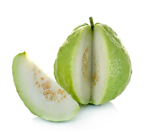 Guayaba Fruta Tropical Sobre Fondo Blanco —  Fotos de Stock