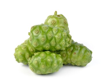  Büyük Morinda beyaz arka planda izole