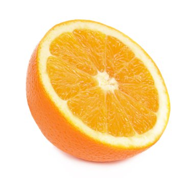 Beyaz arkaplanda portakal meyvesi izole