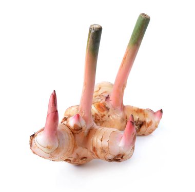 galangal beyaz arkaplanda izole edildi