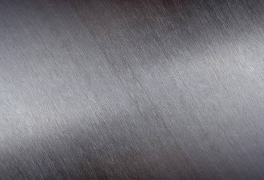 Parlak yüzey doku için fırçalanmış metal