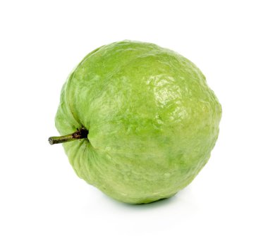 Guava meyvesi beyaz arkaplanda izole