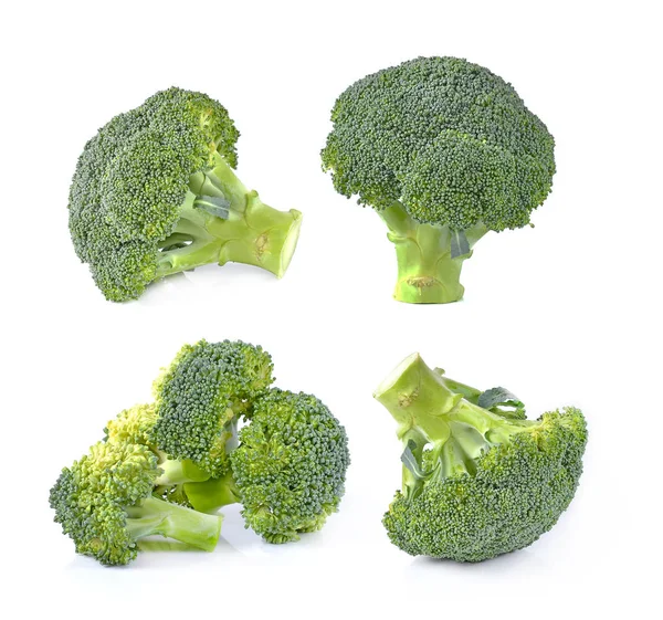 Broccoli Isolati Fondo Bianco — Foto Stock