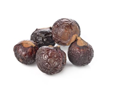 Beyaz arka plan üzerinde izole sabun fındık ağacı