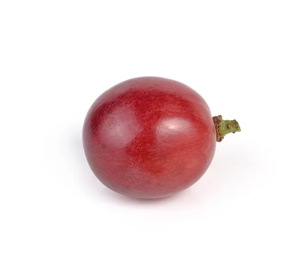 Beyaz Arkaplanda Izole Kırmızı Üzümler — Stok fotoğraf