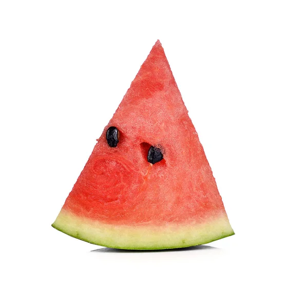 Sliced Ripe Watermelon Isolated White Background — Stock Photo, Image