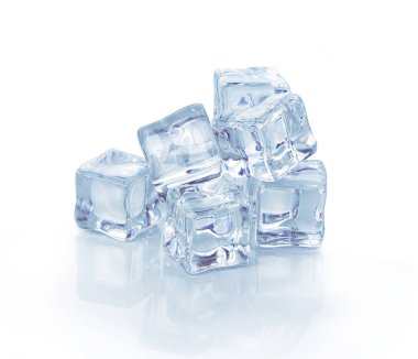 buz beyaz arkaplanda izole.