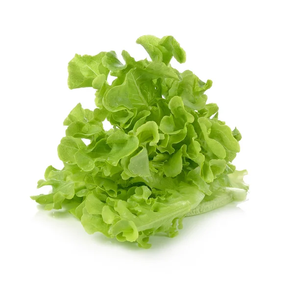 Fresh Lettuce Leaves Isolated White Background — Stock Photo, Image