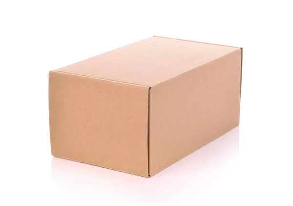 Box Auf Weißem Hintergrund — Stockfoto