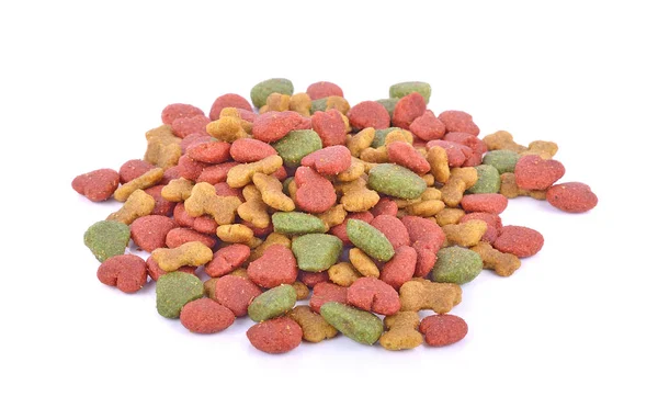 Dog Food White Background — Stock Photo, Image