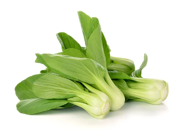 Bok Choy Chinakohl Isoliert Auf Weißem Hintergrund — Stockfoto