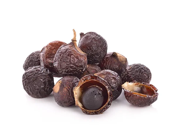 Beyaz arka plan üzerinde izole sabun fındık ağacı