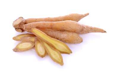 Parmak kökü, Kaempfer, Boesenbergia beyaz arkaplanda