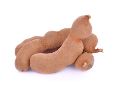 Beyaz arkaplanda tamarind