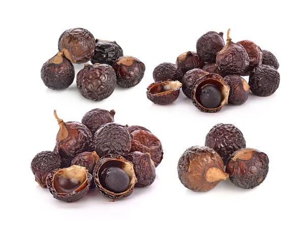 Beyaz arka plan üzerinde izole sabun fındık ağacı