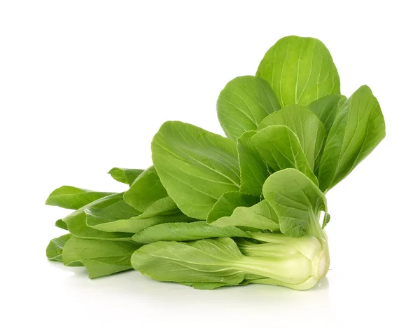 Bok Choy Chinakohl Isoliert Auf Weißem Hintergrund — Stockfoto