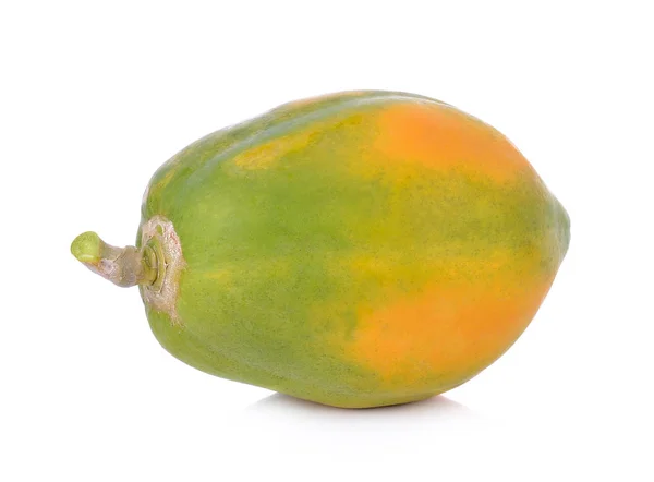 Papaya Aislada Sobre Fondo Blanco — Foto de Stock