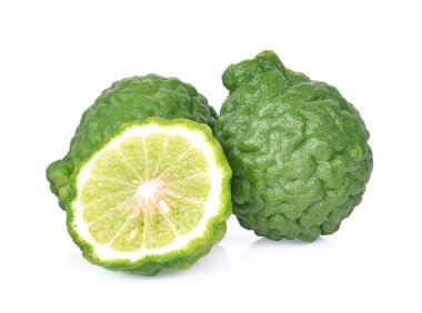 bergamot beyaz arkaplanda izole edildi