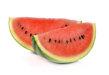 beyaz arkaplanda izole edilmiş karpuz